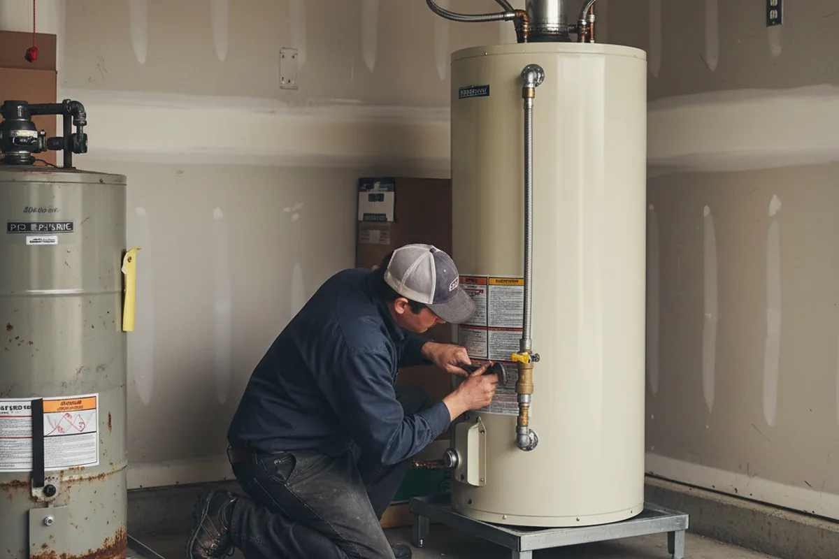 Water heater and shutoff valve replacement in Brooksville