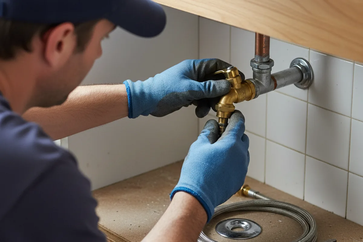 Shutoff valve and fitting work during Faucet and Fixture Repair in Brooksville